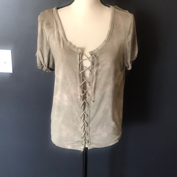 American Eagle Outfitters Tops - Laced up top by American Eagle
